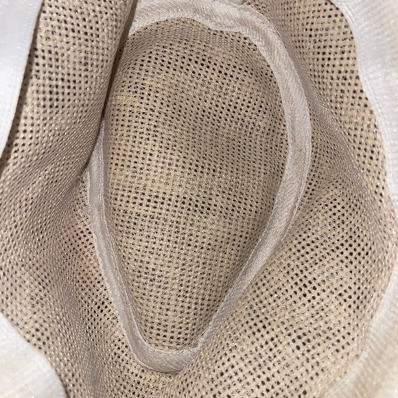 Fedora woven straw hat with floral ribbon sash - Picture 3 of 4